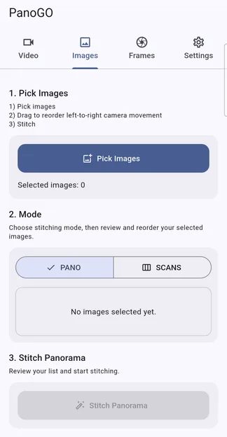 PanoGO app screenshot 2